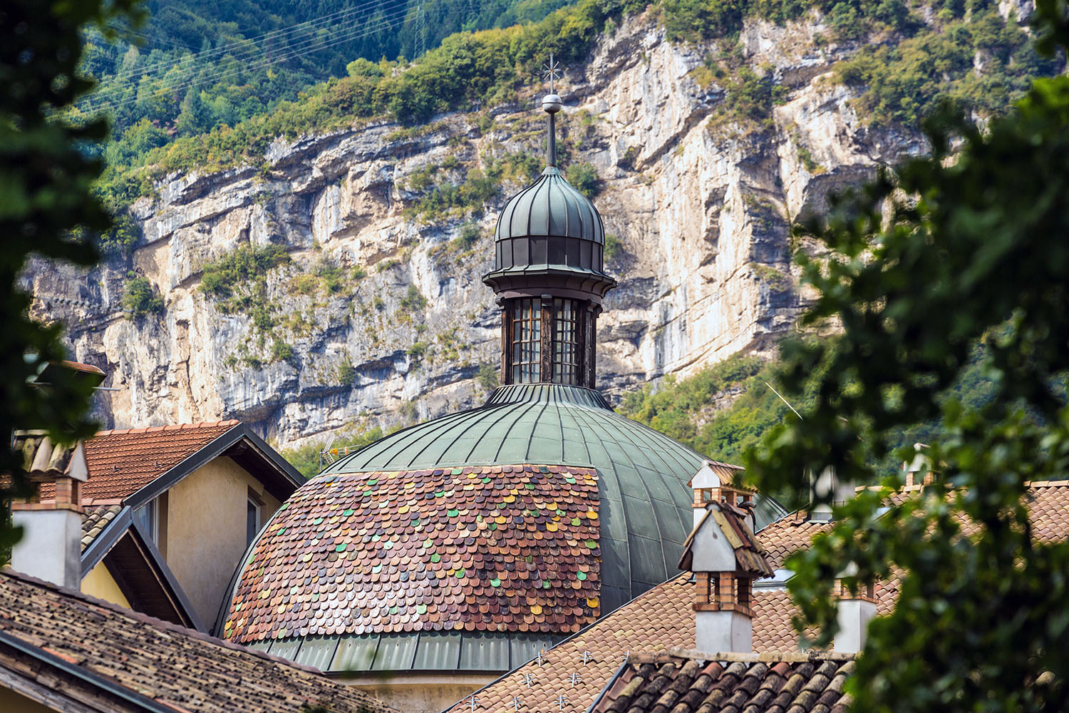 Blick über die Dächer von Trient (Trento)
