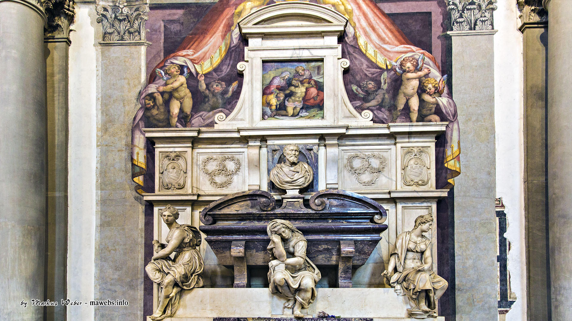 Das Grab Michelangelos (1564)